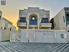 For sale: Classic villa, registration fees included, luxury finishing, near Sheikh Mohammed Bin Zaye