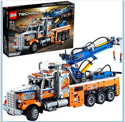 LEGO Technic Heavy-Duty Tow Truck 42128 Building Blocks Toy Car Set; Toys for Boys, Girls, and Kids