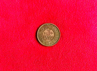 1936 Year British India coin Half Pice