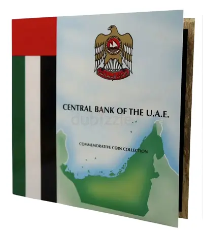 Uae,vintage,commemorative coin folder.