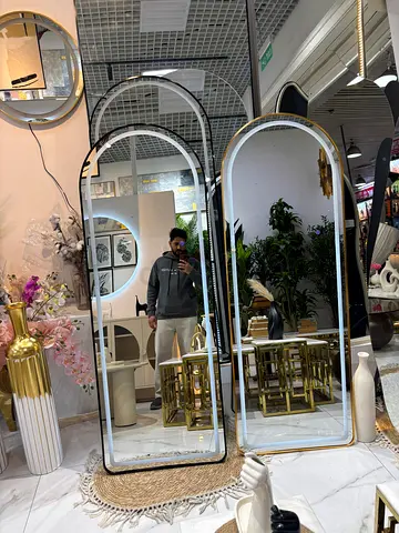 Elegant Arched Floor Mirror for Chic Home Décor