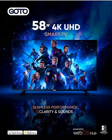 Brand New GOTO 58-inches 4K UHD Smart TV for Sale