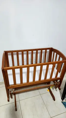 Solid Wooden Rocking Cradle for Sale