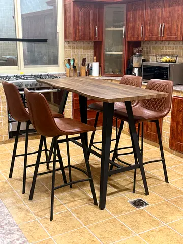 Stylish High Table with Comfortable Stools
