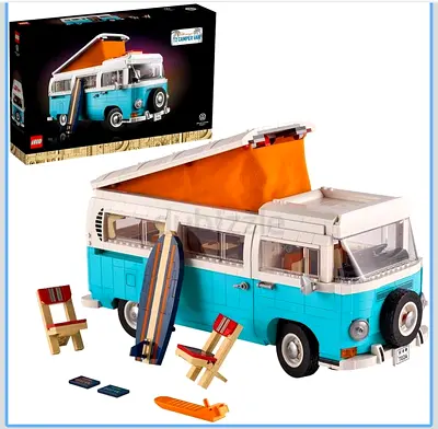 LEGO ICONS Volkswagen T2 Camper Van 10279 Building Kit (2,207 Pieces)
