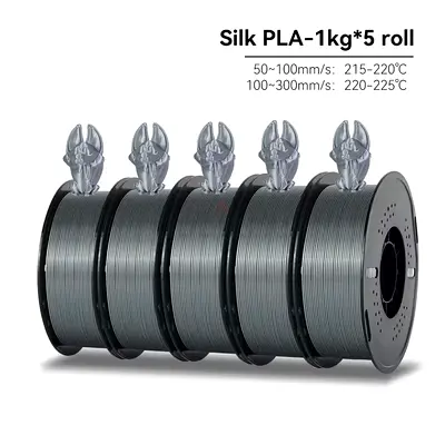 Silk PLA Filament – Silver Color