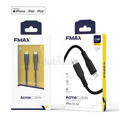 FMAX USB C to Lightning Cable, [MFI Certified] Fast Charging Braided Cord [1.2m] USB C Cable