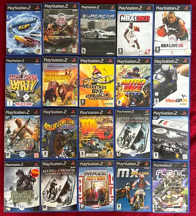 Ps2 games 55 dhs