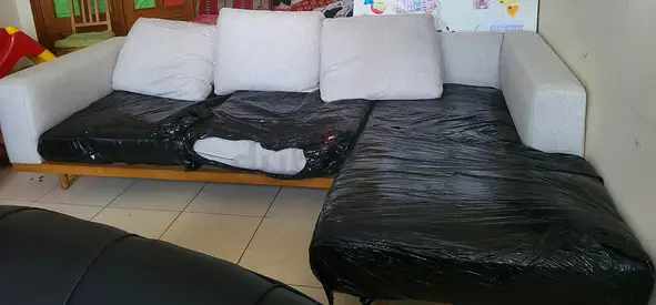Big big sofa.