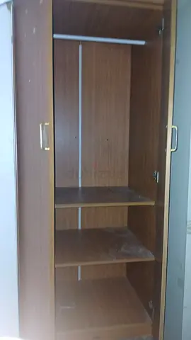 Solid Wood Wardrobe with Adjustable Shelves
