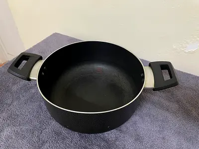 Durable Black Cooking Pot with Handles