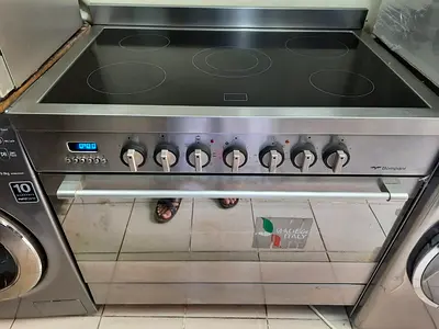 Bompani electric ceramic 5 hobs cooking range oven fan stove 90x60