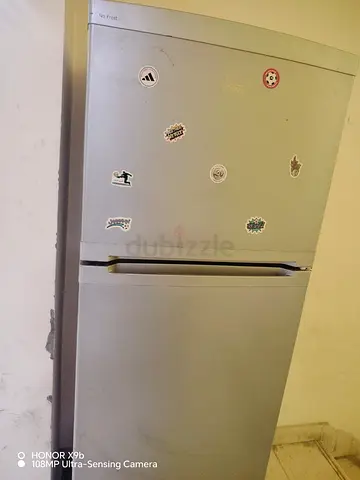 Used Fridge with Fun Stickers