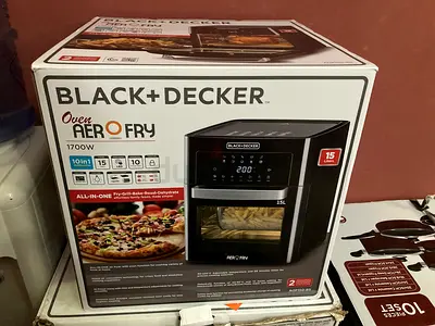 Black+Decker AeroFry Oven – 15L | 1700W | 10-in-1