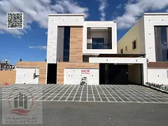 Villa for sale in Al Bahia, Ajman. Modern design. The villa includes registration fees and features