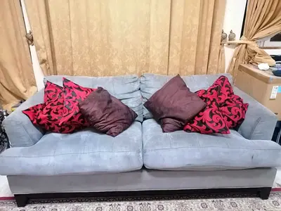 Cozy Two-Seater Sofa with Decorative Cushions