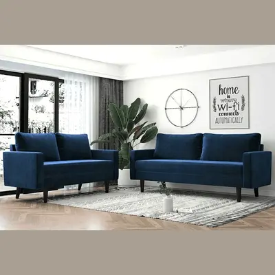 Comfortable Modern Blue Sofa for Your Living Room