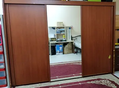 Stylish Wooden Wardrobe with Sliding Doors