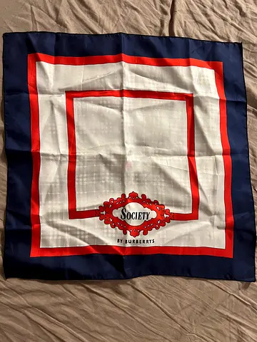 Vintage Burberry Silk Scarf