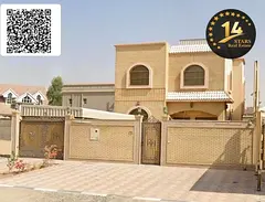 Villa for rent in Al Muwaihat 2, Ajman - 5 master bedrooms, majlis, living room, and maid's room