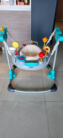 Colorful Baby Jumper with Interactive Toys