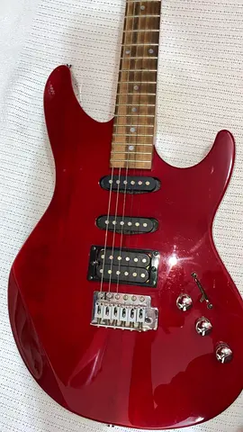 Red Ashton electric guitar