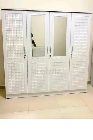 Stunning White Wardrobe with Mirrored Doors