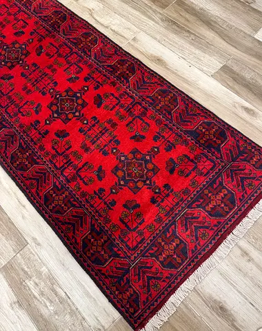 Traditional Red khal Mohammadi Runner Rug