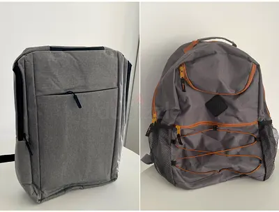 2 Grey Backpack