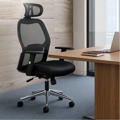Ergonomic Heavy Duty Mesh Back Adjustable Height, Back, Lumbar, Office Chair for Comfort and Style