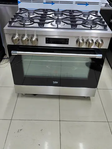 Beko 6 burner top gas oven electric dual fan excellent condition