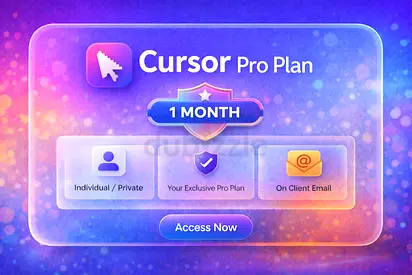 Cursor Pro Plan – 1 Month | Individual, Private Plan