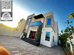 🏡 Villa for rent in Al Muwaihat 2 - Ajman (corner of two streets), 5 master bedrooms + Majlis + 2