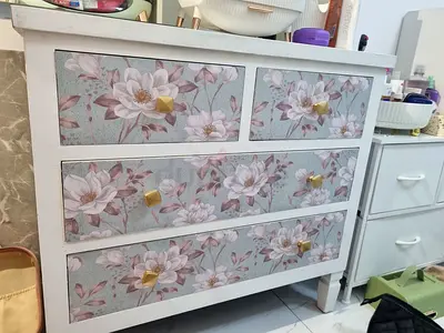 Beautiful Floral Dresser with Elegant Design