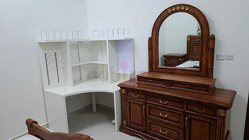 Elegant Wooden Dresser with Mirror unit