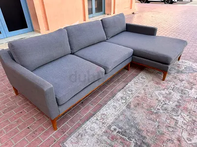 West Elm L Shape Sofa dark gray Perfect Condition
