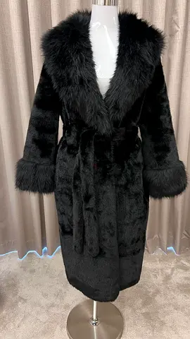 Luxurious Black Fur Coat