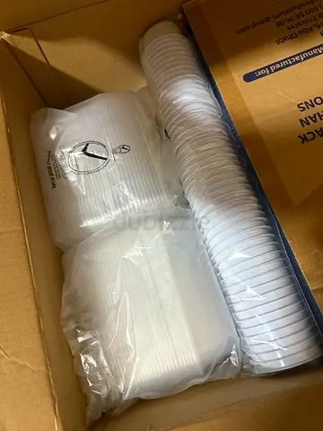 Plastic containers different size