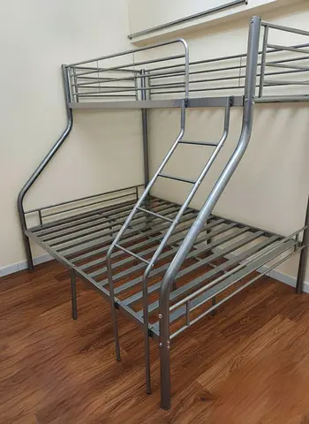 Family bunk bed down double up single size used good condition available for sale