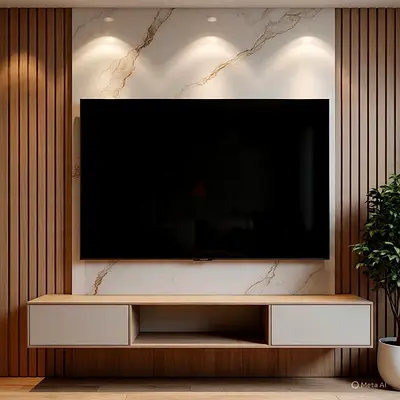 Sleek Modern Entertainment Center