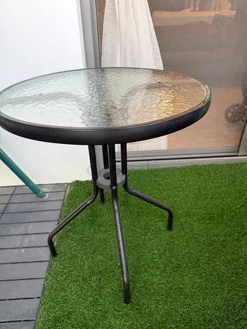 Stylish Outdoor Glass Top Table