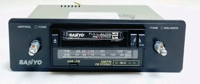 Vintage Sanyo AM/FM Stereo Cassette Player