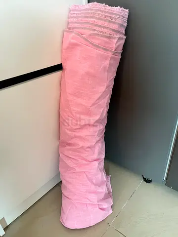 New Elegant Light Pink Linen-Cotton Fabric