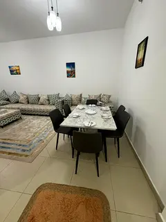 Furnished 2-bedroom apartment for monthly rent in Al Shorouq Towers Ajman, spacious, prime location,