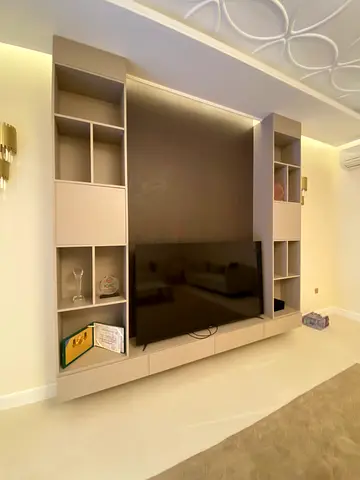 Modern Entertainment Center with Storage