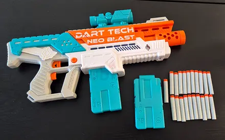 Dart Tech Neo Blast Blaster with 21 Darts