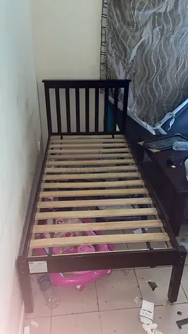 Simple Black Bed Frame in Good Condition