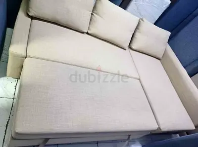 Comfortable L-Shaped Sofa bed in Cream Color