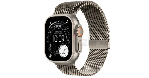 Apple Watch Ultra 2 with Apple Milanese Loop Natural titanium