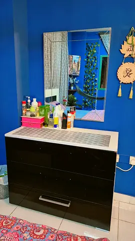 Modern Black Dresser with Mirror for Sale
